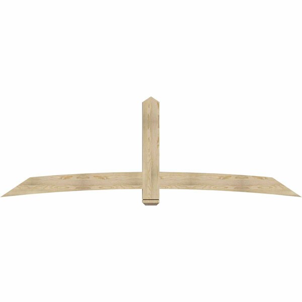 Ekena Millwork Bellingham Rough Sawn Timber Gable Bracket, Douglas Fir, 108"W x 36"H x 4"D x 6"F, 8/12 Pitch GBW108X36X0406BEL00RDF - main